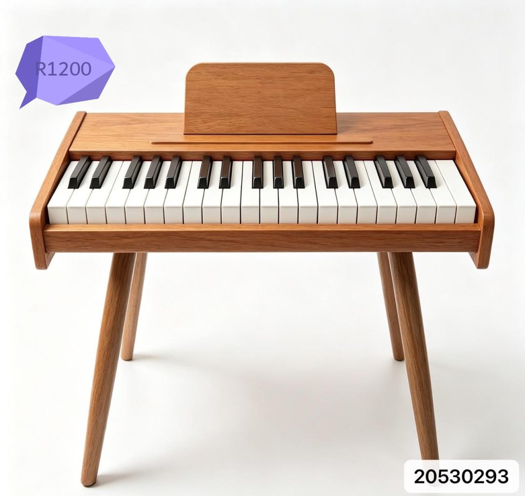 Wooden Piano Keyboard